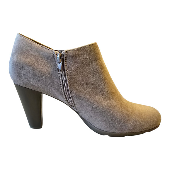 Anne Klein Bootie Womens Size 10M Taupe Xland Boot Almond Toe Zip Classic - Picture 1 of 11